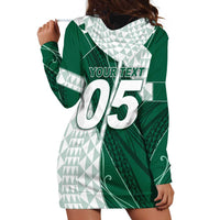 Custom Hawaii Volleyball Hoodie Dress Shaka Aloha Hand