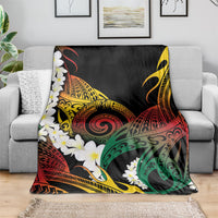 Piko Hawaiian Blanket Gradient Spiral Plumeria Tribal Patterns