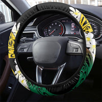 Piko Hawaiian Steering Wheel Cover Gradient Spiral Plumeria Tribal Patterns