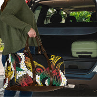 Piko Hawaiian Travel Bag Gradient Spiral Plumeria Tribal Patterns