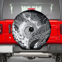 Piko Hawaiian Spare Tire Cover Monochrome Galaxy Spiral Plumeria Tribal Patterns