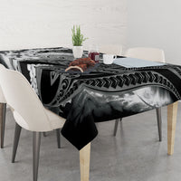 Piko Hawaiian Tablecloth Monochrome Galaxy Spiral Plumeria Tribal Patterns