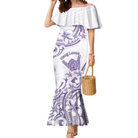Aloha Hawaii Shaka Mermaid Dress Hang Loose Purple Version - Polynesian Pride