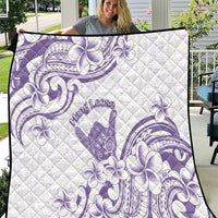 Aloha Hawaii Shaka Quilt Hang Loose Purple Version - Polynesian Pride