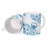 Aloha Hawaii Shaka Ceramic Mug Hang Loose Blue Version - Polynesian Pride