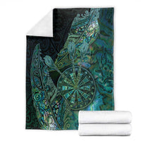 New Zealand Dart Blanket Maori Fern With Paua Shell DT05 - Polynesian Pride