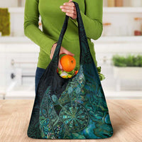 New Zealand Dart Grocery Bag Maori Fern With Paua Shell - Polynesian Pride