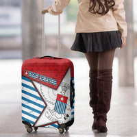 West Papua Morning Star Luggage Cover One People One Soul - Polynesian Pride