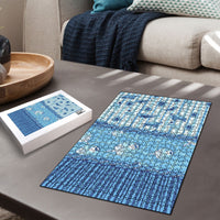 Hawaii Christmas In July Puzzle Sky Blue Mele Kalikimaka Sea Animals DT05 - Polynesian Pride