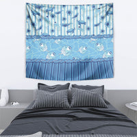 Hawaii Christmas In July Tapestry Sky Blue Mele Kalikimaka Sea Animals DT05 - Polynesian Pride