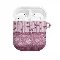 Hawaii Christmas In July AirPods Case Dusty Pink Mele Kalikimaka Sea Animals