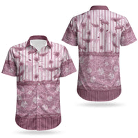 Hawaii Christmas In July Couples Matching Puletasi and Hawaiian Shirt Dusty Pink Mele Kalikimaka Sea Animals DT05 - Polynesian Pride