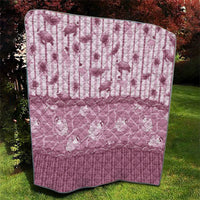 Hawaii Christmas In July Quilt Dusty Pink Mele Kalikimaka Sea Animals DT05 - Polynesian Pride
