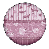 Hawaii Christmas In July Spare Tire Cover Dusty Pink Mele Kalikimaka Sea Animals DT05 - Polynesian Pride