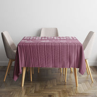 Hawaii Christmas In July Tablecloth Dusty Pink Mele Kalikimaka Sea Animals DT05 - Polynesian Pride