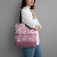 Hawaii Christmas In July Tote Bag Dusty Pink Mele Kalikimaka Sea Animals