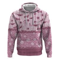 Hawaii Christmas In July Zip Hoodie Dusty Pink Mele Kalikimaka Sea Animals