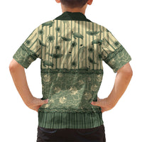 Hawaii Christmas In July Hawaiian Shirt Olive Green Mele Kalikimaka Sea Animals