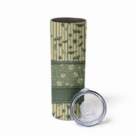 Hawaii Christmas In July Skinny Tumbler Olive Green Mele Kalikimaka Sea Animals DT05 - Polynesian Pride