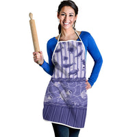 Hawaii Christmas In July Apron Amethyst Purple Mele Kalikimaka Sea Animals DT05 - Polynesian Pride