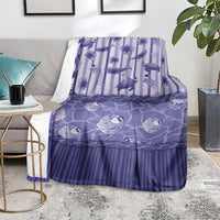 Hawaii Christmas In July Blanket Amethyst Purple Mele Kalikimaka Sea Animals DT05 - Polynesian Pride