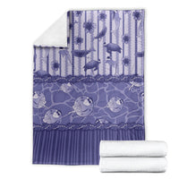 Hawaii Christmas In July Blanket Amethyst Purple Mele Kalikimaka Sea Animals DT05 - Polynesian Pride
