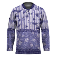 Hawaii Christmas In July Hockey Jersey Amethyst Purple Mele Kalikimaka Sea Animals