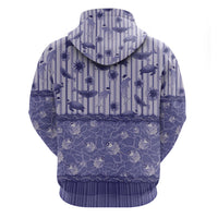 Hawaii Christmas In July Hoodie Amethyst Purple Mele Kalikimaka Sea Animals