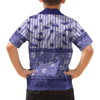 Hawaii Christmas In July Kid Hawaiian Shirt Amethyst Purple Mele Kalikimaka Sea Animals DT05 - Polynesian Pride