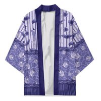 Hawaii Christmas In July Kimono Amethyst Purple Mele Kalikimaka Sea Animals