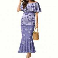 Hawaii Christmas In July Mermaid Dress Amethyst Purple Mele Kalikimaka Sea Animals DT05 Women Purple - Polynesian Pride