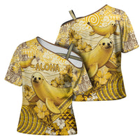 Hawaii Banana Seal Cross Shoulder Shirt Ilio Holo I Ka Uaua Aloha DT05 - Polynesian Pride