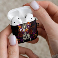 Hawaii Halloween AirPods Case Skeleton Bones Flower Lei Tropical Floral DT05 - Polynesian Pride