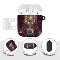 Hawaii Halloween AirPods Case Skeleton Bones Flower Lei Tropical Floral DT05 - Polynesian Pride