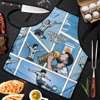 Argentina Football Apron Goat Comic Style Sun Of May