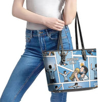 Argentina Football Leather Tote Bag Goat Comic Style Sun Of May