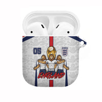 Custom England Football AirPods Case Three Lions Trophy St George Cross