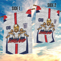 Custom England Football Garden Flag Three Lions Trophy St George Cross