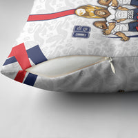 Custom England Football Pillow Cover Three Lions Trophy St George Cross