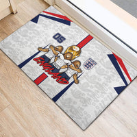 Custom England Football Rubber Doormat Three Lions Trophy St George Cross