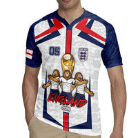 Custom England Football Rugby Jersey Three Lions Trophy St George Cross