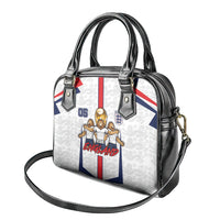 Custom England Football Shoulder Handbag Three Lions Trophy St George Cross