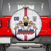 Custom England Football Spare Tire Cover Three Lions Trophy St George Cross