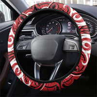 Aotearoa Ngapuhi Steering Wheel Cover Maori Pattern New Zealand DT05 - Polynesian Pride