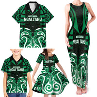 Custom Aotearoa Ngai Tahu Family Matching Tank Maxi Dress and Hawaiian Shirt Maori Pattern New Zealand DT05 - Polynesian Pride