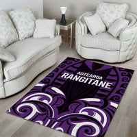 Aotearoa Rangitane Area Rug Maori Pattern New Zealand - Polynesian Pride