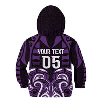 Custom Aotearoa Rangitane Kid Hoodie Maori Pattern New Zealand - Polynesian Pride