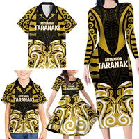 Custom Aotearoa Taranaki Family Matching Long Sleeve Bodycon Dress and Hawaiian Shirt Maori Pattern New Zealand DT05 - Polynesian Pride