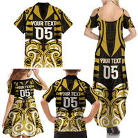 Custom Aotearoa Taranaki Family Matching Summer Maxi Dress and Hawaiian Shirt Maori Pattern New Zealand DT05 - Polynesian Pride