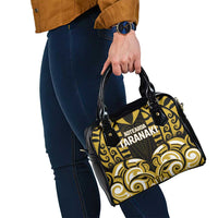 Aotearoa Taranaki Shoulder Handbag Maori Pattern New Zealand - Polynesian Pride